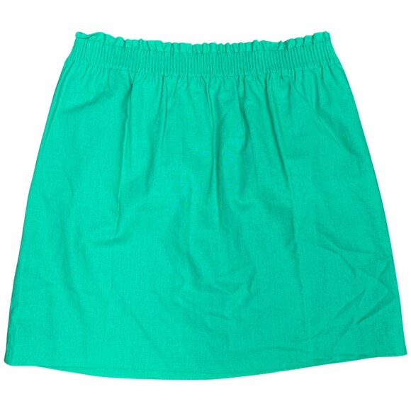 J. CREW Women's NEW Linen Blend Pull-On City Skirt "Modern Clover" | Size 12 - Picture 6 of 12